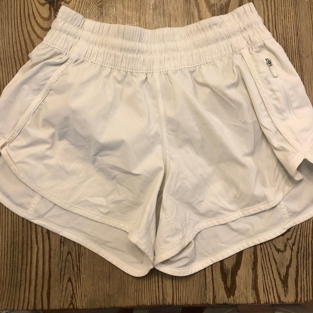 White Lulu Lemon Shorts